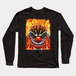 CANNABIS WEED CRAZY SESSION CLOWN HALLOWEEN Long Sleeve T-Shirt